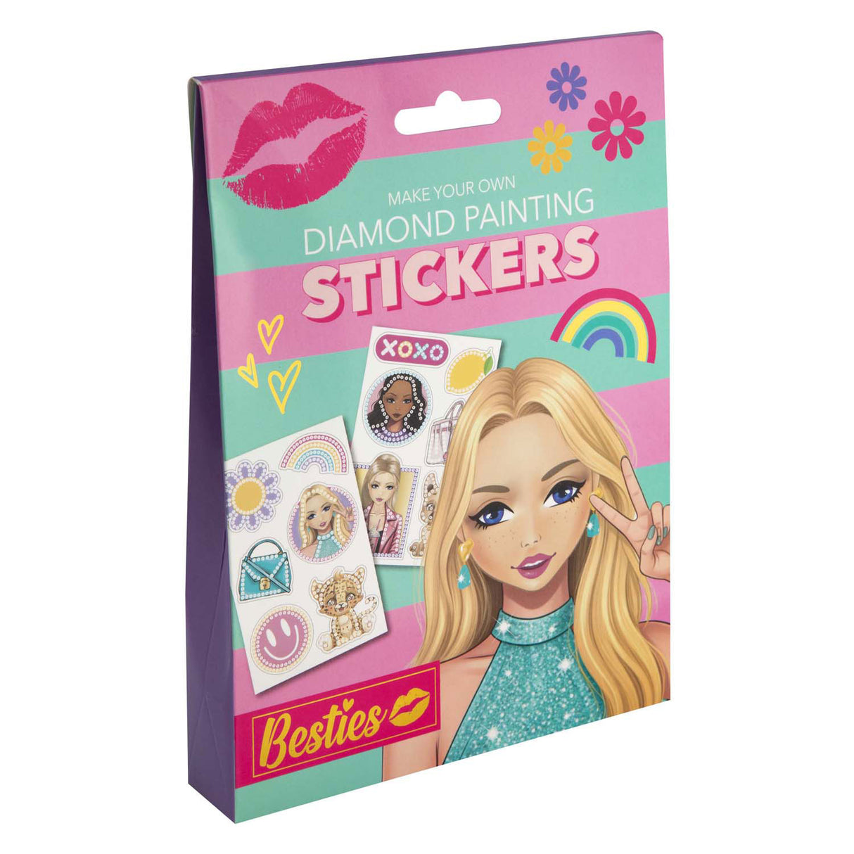 Autocollants de peinture diamant besties du groupe d'artisanat créatif, 12 pièces.