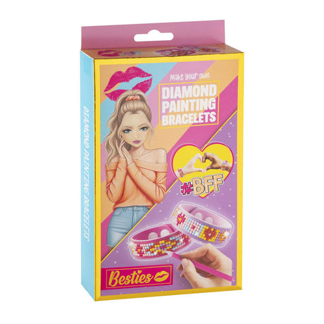 Bracelets de peinture diamant Besties du groupe d'artisanat créatif