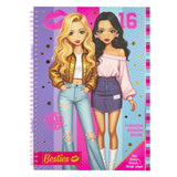 Livre de design de mode besties du groupe d'artisanat créatif a4 avec accessoires