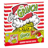 Toile de peinture diamant de groupe d'artisanat créatif le grinch - 30x30cm