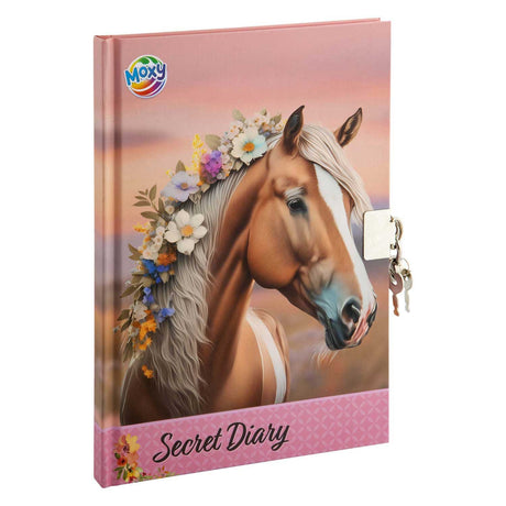 Agenda avec cadenas a5 collection cheval 60 pages | 3 pièces