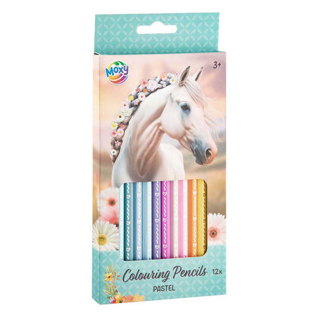 Collection cheval sans marque sans marque - crayons de couleur - pastel - 12 pièces