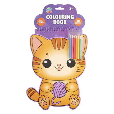 Livre de coloriage forme animale Moxy + crayons