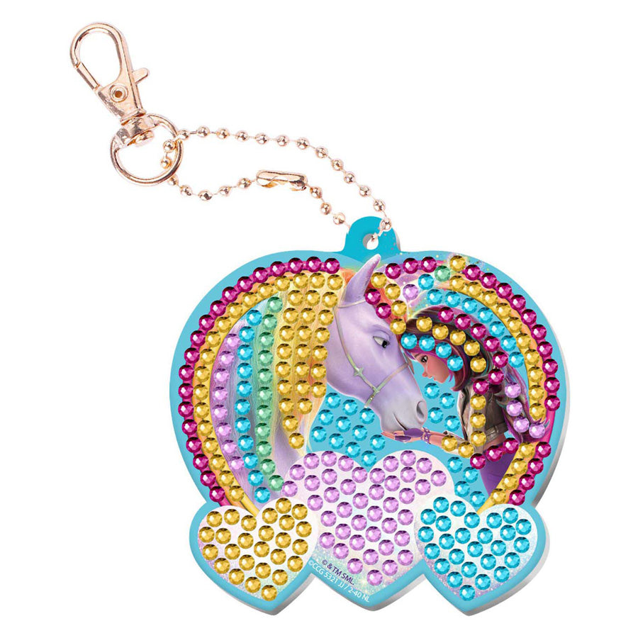 Porte-clés peinture diamant Moxy Unicorn Academy - 20,5x7,5 cm