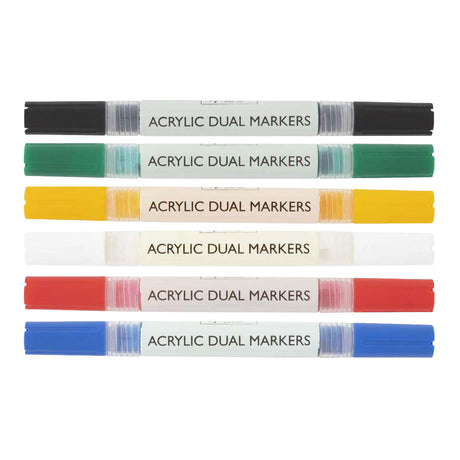 Nassau marqueurs acryliques doubles 6 pièces