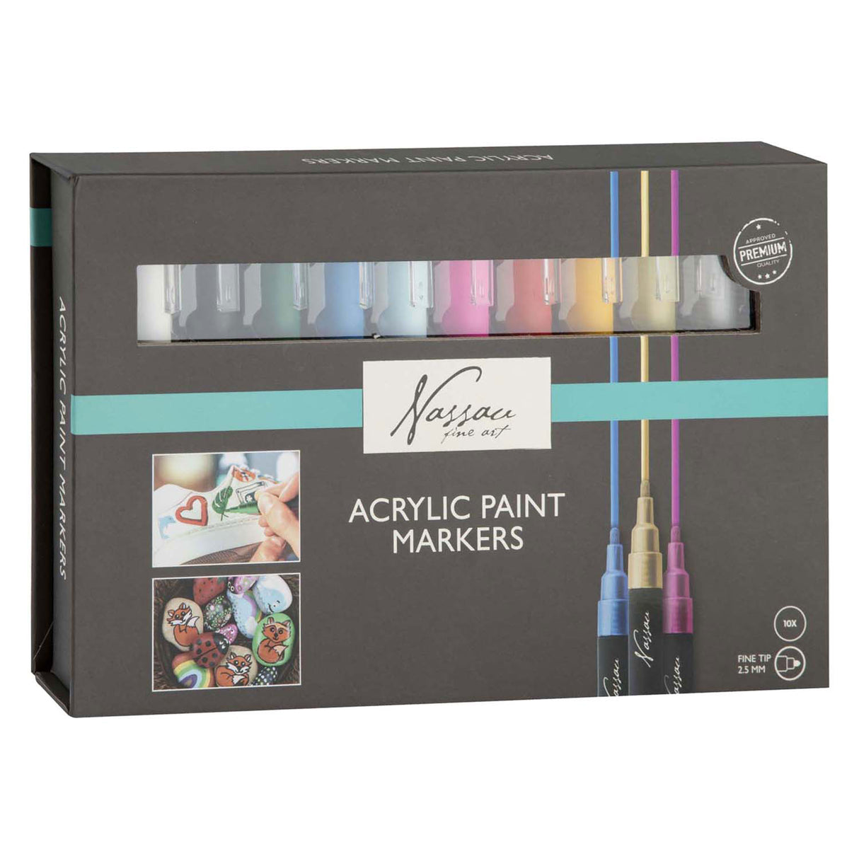 Stylos marqueurs acryliques 10 pièces 25x15x2 cm | 2 pièces