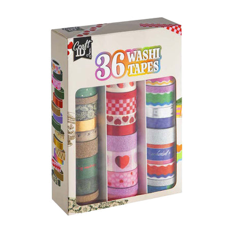 Creative craft group washi tape set 3m - 36st.