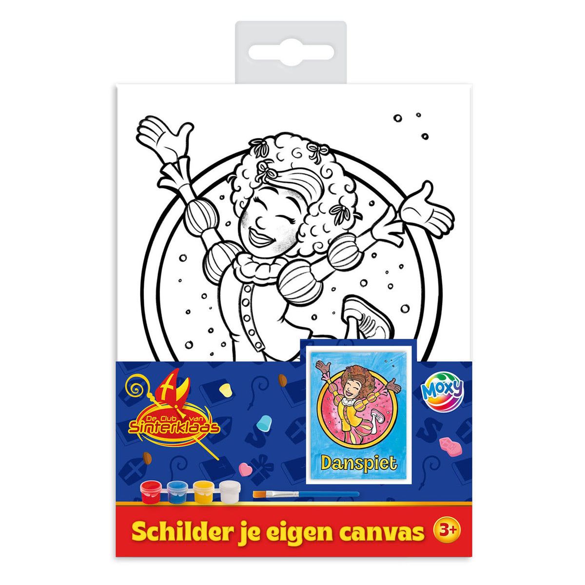 Creative craft group club van sinterklaas schilder je eigen canvas a5
