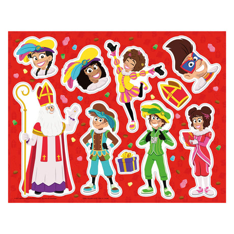 Creative craft group club van sinterklaas herbruikbare raamstickers xl