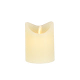 Bougie LED maison quotidienne 7,5x10 cm crème | 4 pièces
