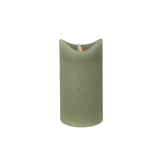 Bougie LED maison quotidienne 7,5x15 cm vert | 4 pièces