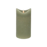 Bougie LED maison quotidienne 7,5x15 cm vert | 4 pièces