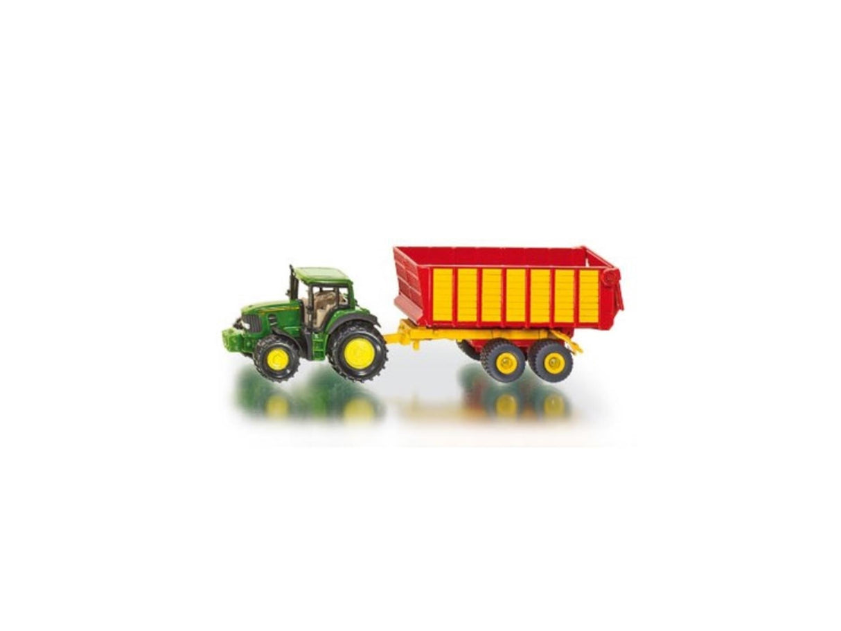 Siku 1650 John Deere avec remorque d'ensilage