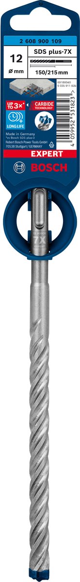 Bosch expert sds plus-7x marteau perforateur 12 x 150 x 215 mm