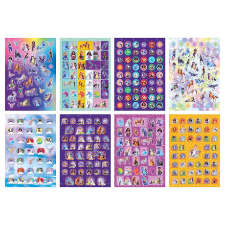 Livre d'autocollants à paillettes Moxy Unicorn Academy a5 - 8 feuilles