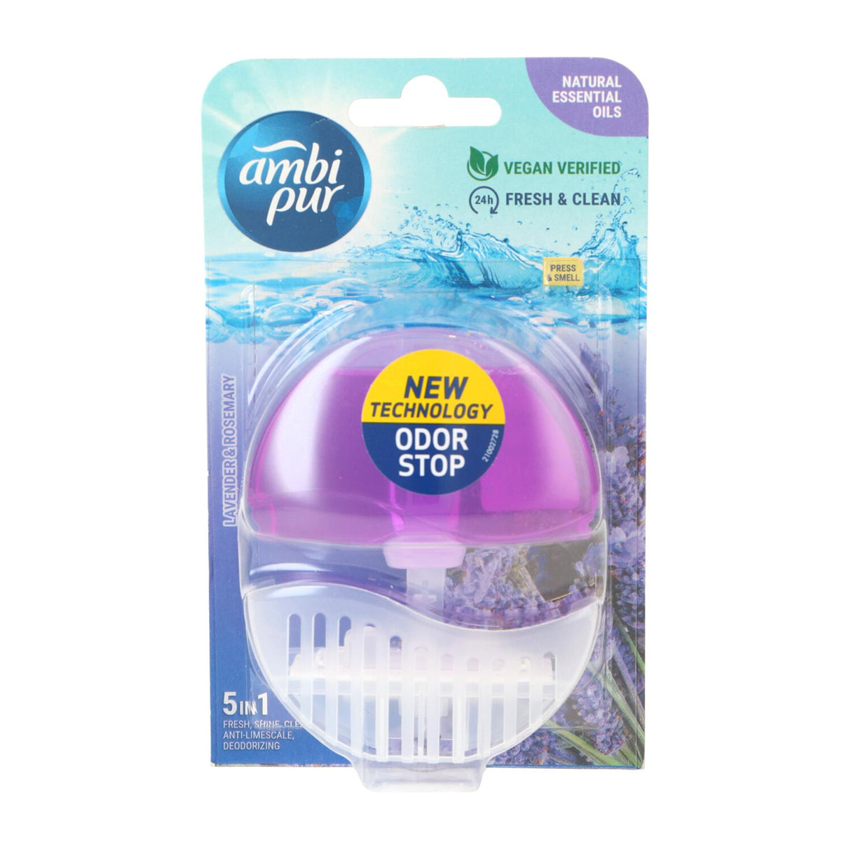 Ambi pur bloc toilette 55ml starter 5en1 lavande romarin