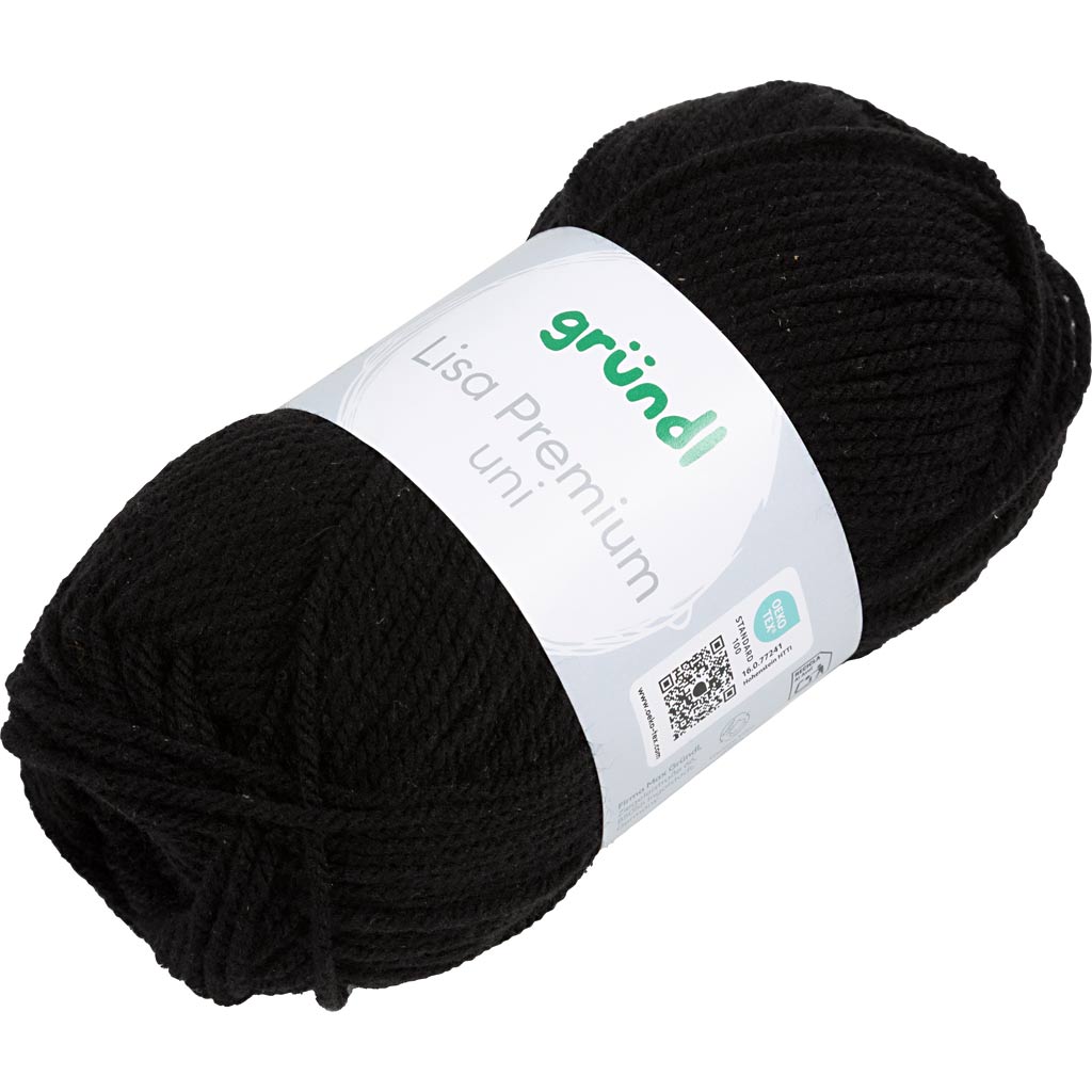 Noir, 50 gr 1 pelote