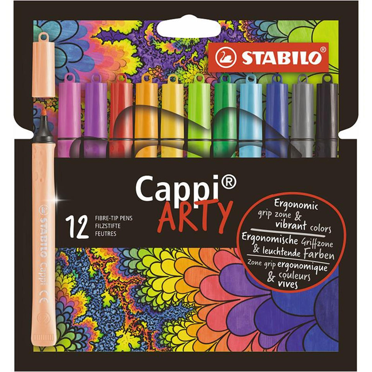 Stabilo Cappi Felt -tiptifts arty 12 pièces