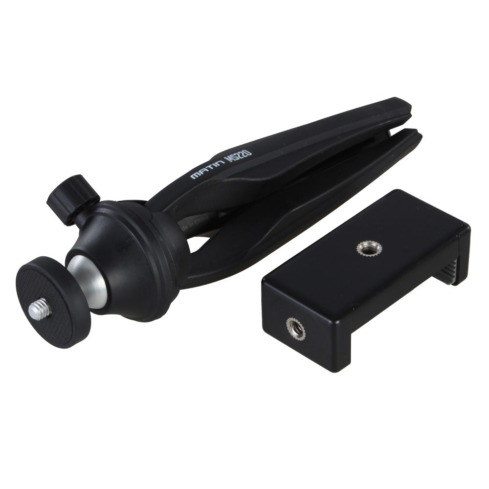 Trépied de table Matin avec adaptateur pour smartphone m-14035