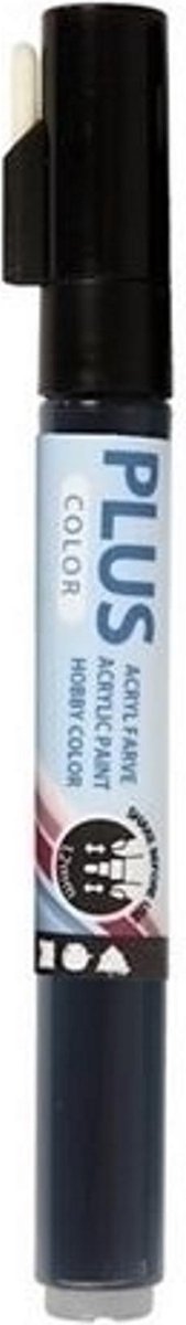 Creativ company plus marqueur de couleur, l : 14,5 cm, largeur de trait 1-2 mm, noir, 5,5 ml, 1 pièce