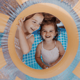 Soleil | piscine jaune blanc xl ø 105 cm