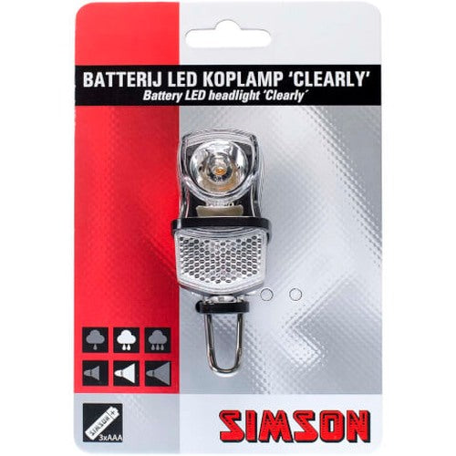 Phare clairement LED Batterie noire