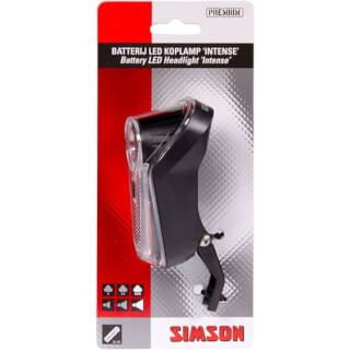 Batteries intenses du phare LED noire