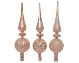 Decoris Peak 31cm verre rose poudré