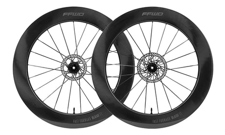 Shimano ffwd wielset raw77 fcc 77mm 2:1 ceramicspeed 12sp glanzend zwart