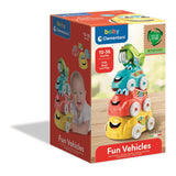 Véhicules à tour empilables Clementoni, 4 pcs.