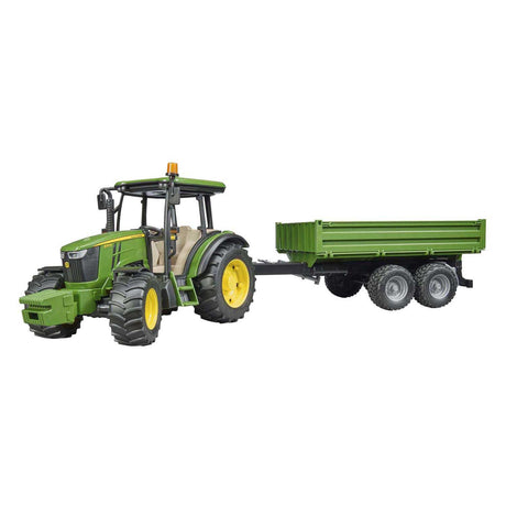 Tracteur Bruder John Deere 5115 m avec remorque 1:16