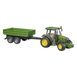 Tracteur Bruder John Deere 5115 m avec remorque 1:16