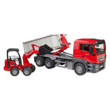 Bruder, voiture miniature du camion Man TGS avec conteneur, rouge