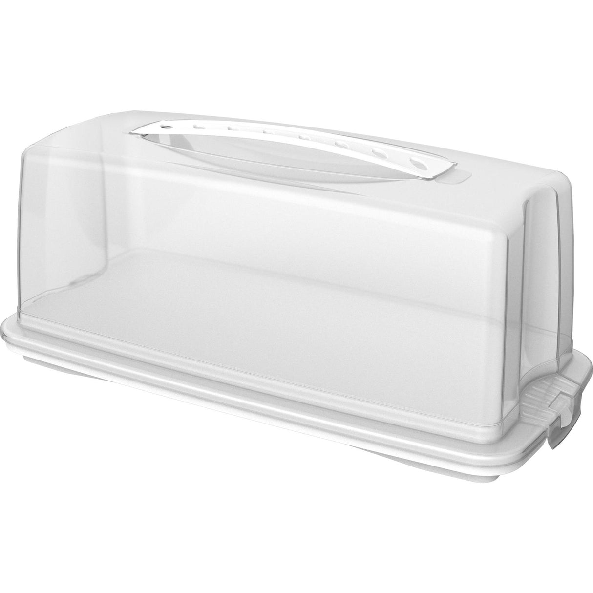 Rotho boîte à gâteaux frais rectangle 36x16,5x16,5 cm blanc transparent