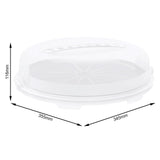 Boîte à gâteaux frais Rotho 35,5 cm blanc transparent