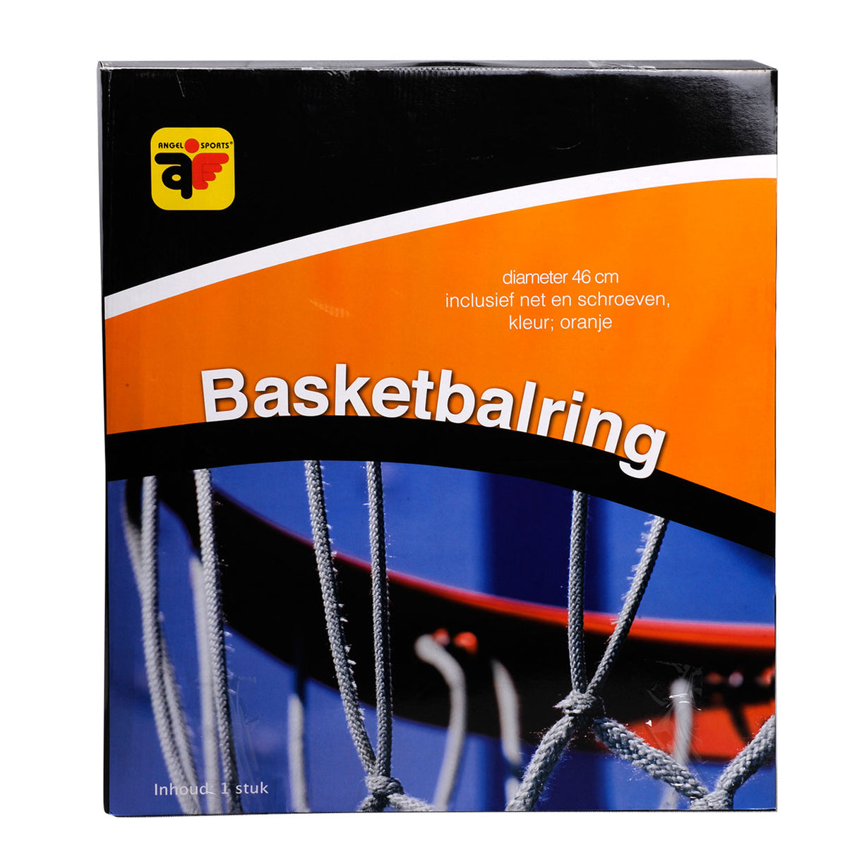 Basketball ring with net