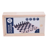 Pièces d'échecs Longfield dans une boîte royale 77 mm