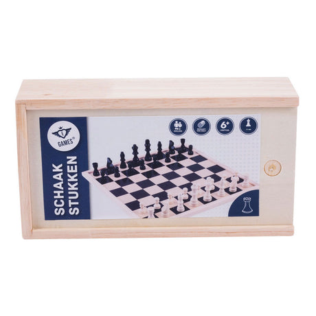 Pièces d'échecs Longfield dans une boîte royale 77 mm