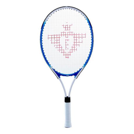 Racket de tennis avec couverture et 2 balles bleues