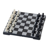 Longfield Games Chess Set Travel Game 16x16 CM Collapsible Black