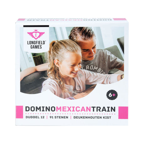 Train mexicain domino Engelhart dans une caisse en bois