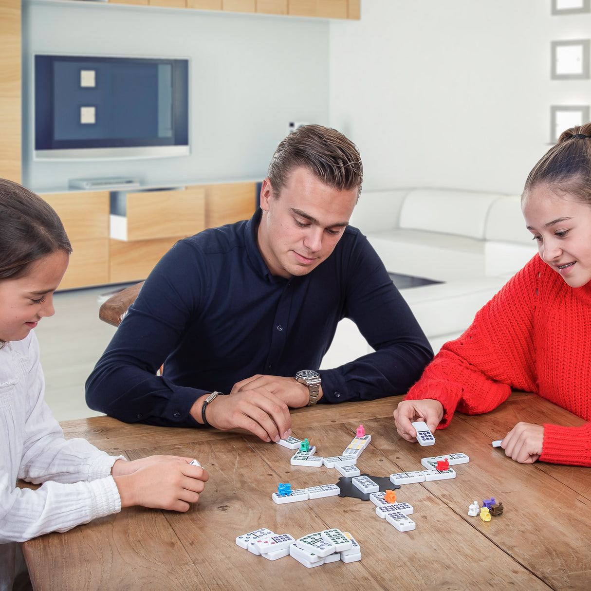 Mexican Train in Houten Koffer