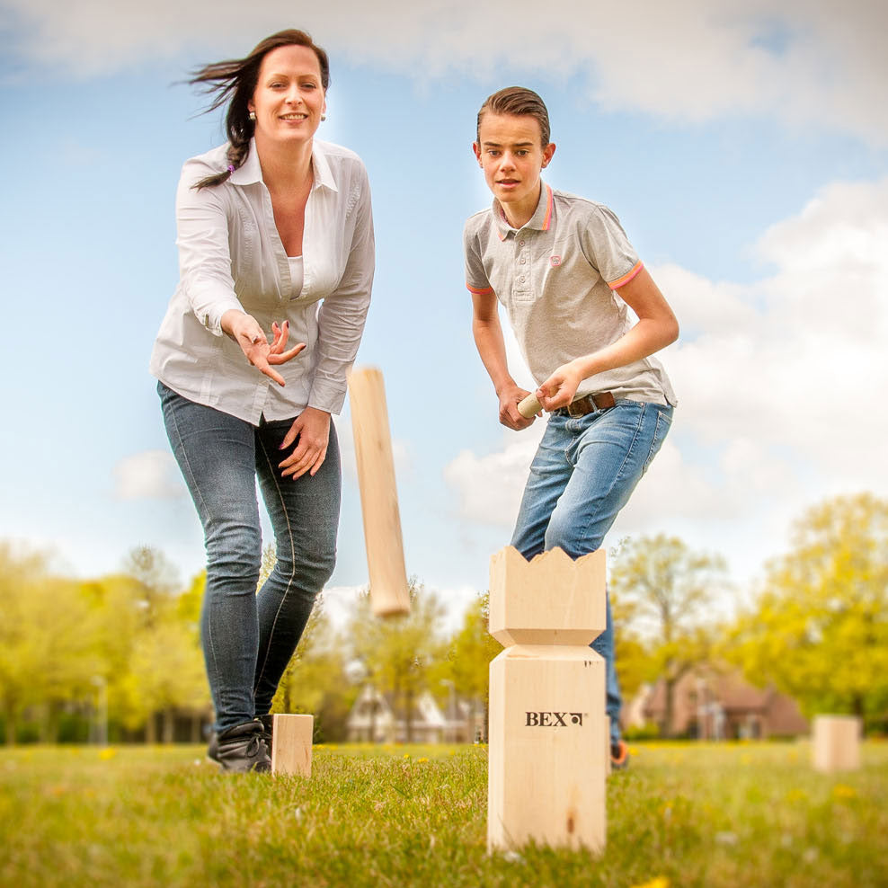 Bex kubb bois d'hévéa original