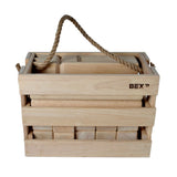 Kubb dans la boîte en bois