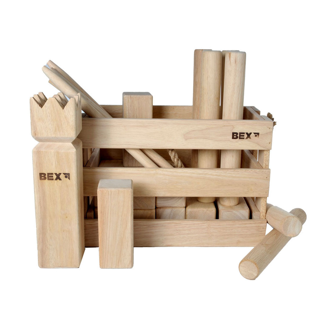 Kubb in scatola di legno