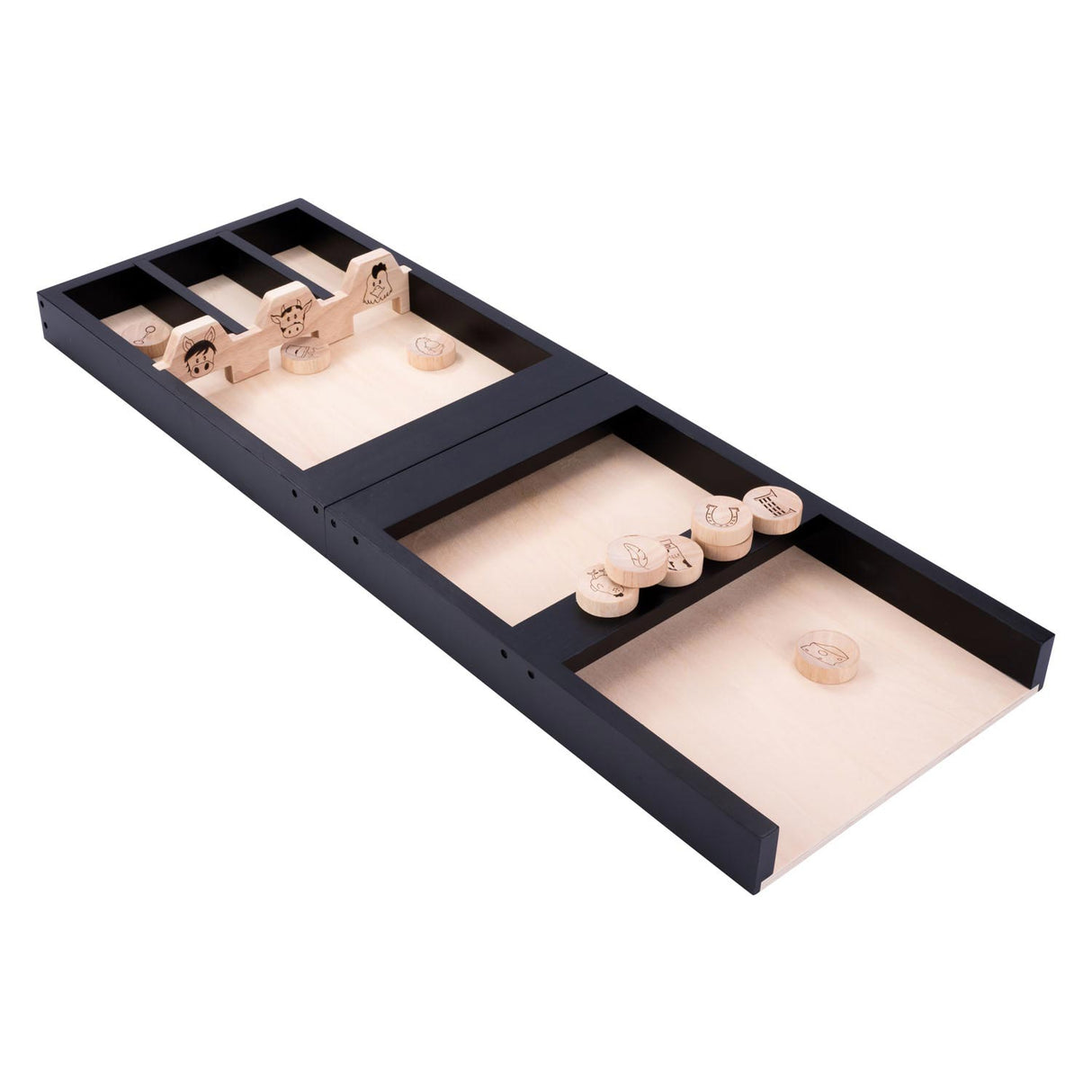 Jeu de palets en bois pour enfants, animaux, 80 cm