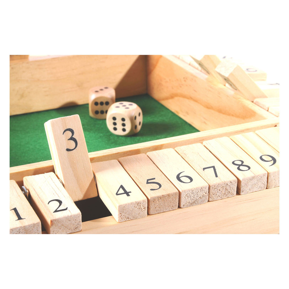 Zamknij Box Houten Dice Game, 4 graczy