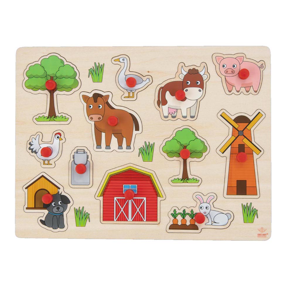 Noppen Puzzle Wood Farm, 12e.