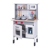 Cuisine Dorjee en bois de jeu, y compris les accessoires blancs