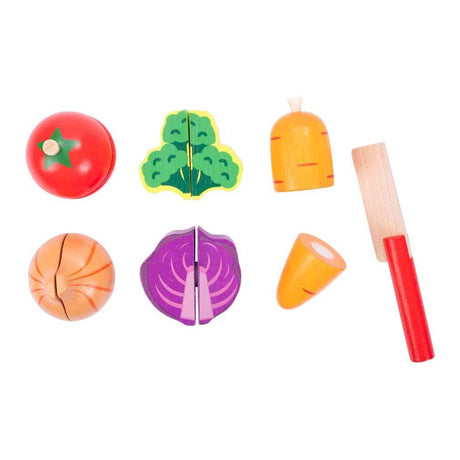 Set de coupe-légumes en bois, 7 pièces